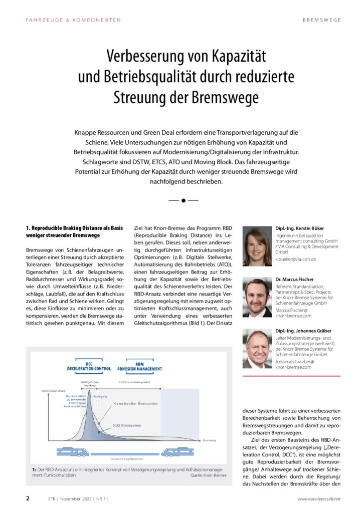 Kapazität und Betriebsqualität