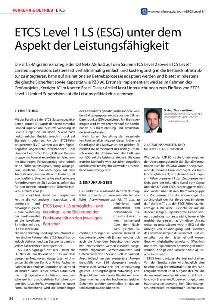 ETCS Level 1 LS (ESG)